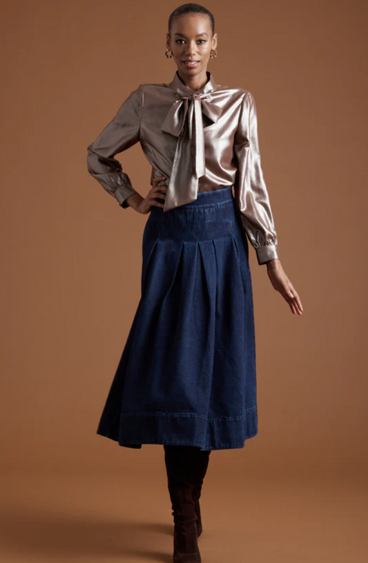 Janet Howard Peyton Bow Blouse