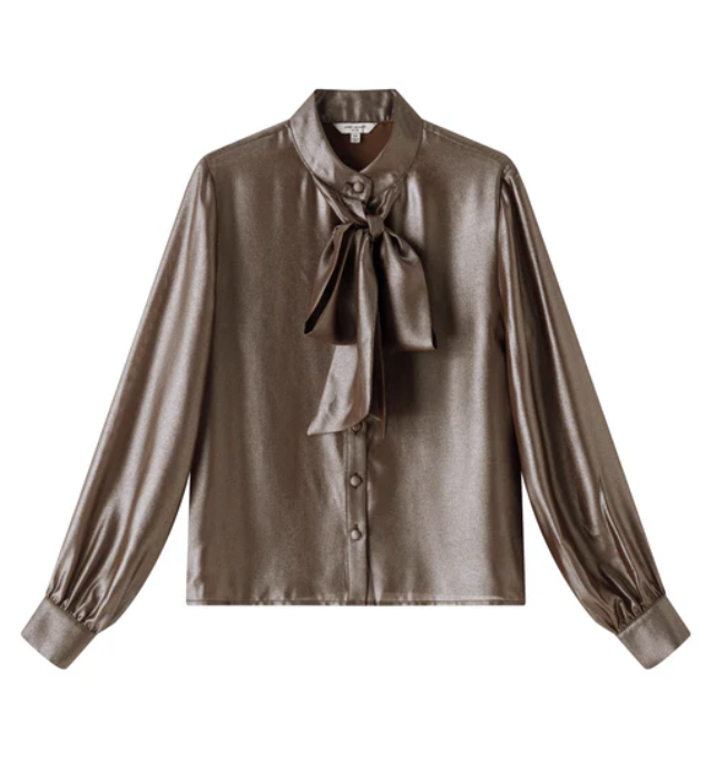 Janet Howard Peyton Bow Blouse