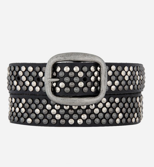 Amsterdam Heritage Britta  Pyramid Multi Studded Leather Belt
