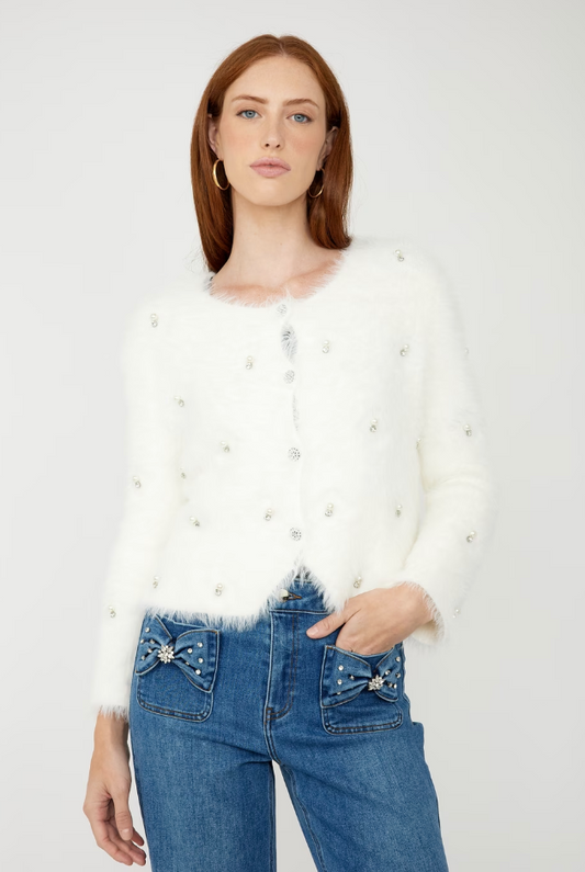 Frank Lyman Chic Jewel Crew Neck Sweater