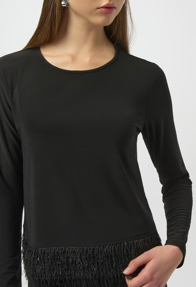 Joseph Ribkoff Chic Crew Neck Pullover