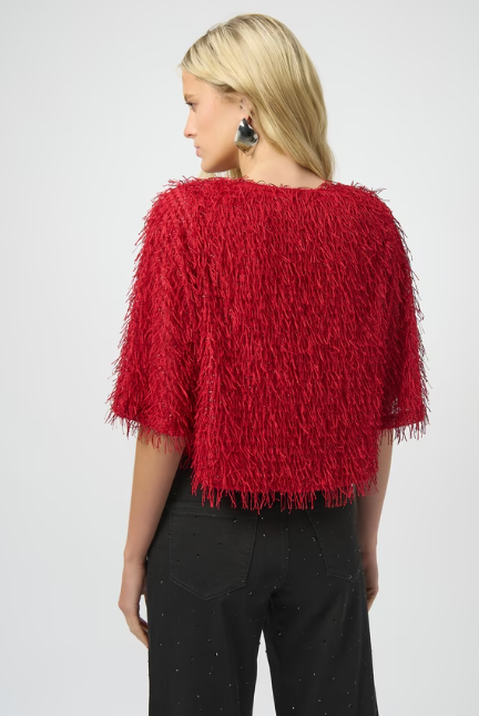 Joseph Ribkoff Glamorous Fringe Pullover