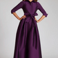 Teri Jon Taffeta Shirt Waist Gown