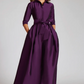 Teri Jon Taffeta Shirt Waist Gown