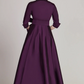 Teri Jon Taffeta Shirt Waist Gown