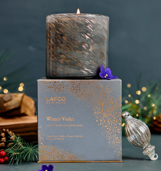 LAFCO Winter Violet Scented Candle
