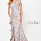 Montage by Mon Cheri M905 Off-The-Shoulder Draped Bodice Dress