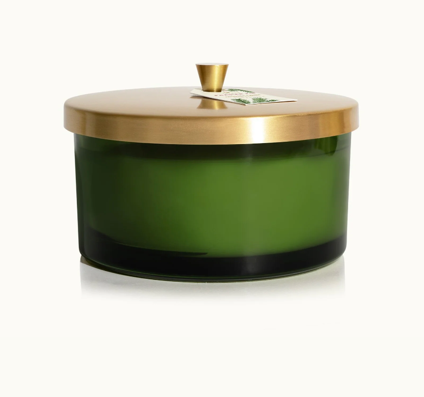 Thymes Frasier Fir Statement 3-Wick Candle - Thumbnail 4