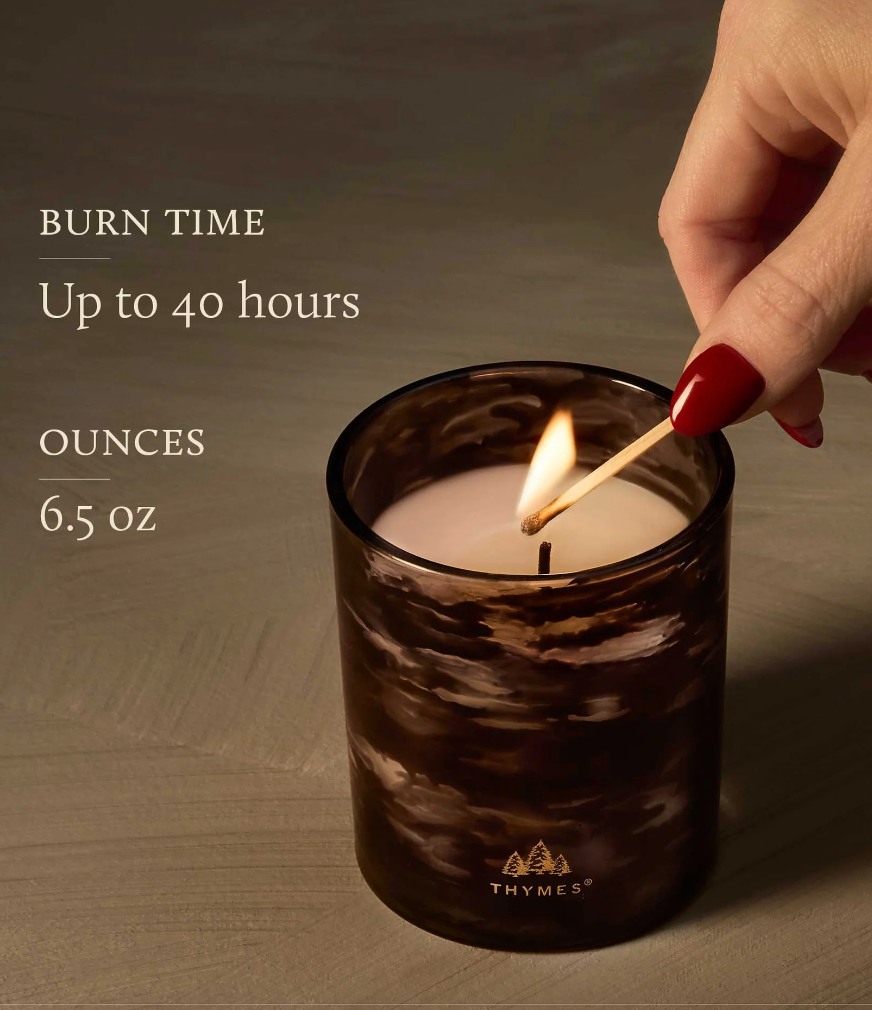 Thymes Noir Woods 6.5 oz Poured Candle