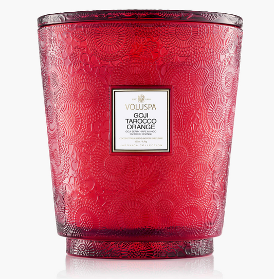 Voluspa Goji Tarocco Orange 5 Wick Hearth Candle