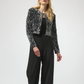 Joseph Ribkoff Sequined Velvet Cropped Cover-Up Jacket