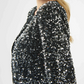 Joseph Ribkoff Sequined Velvet Cropped Cover-Up Jacket