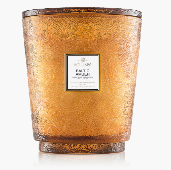 VOLSUPA Baltic Amber 5 Wick Hearth Candle