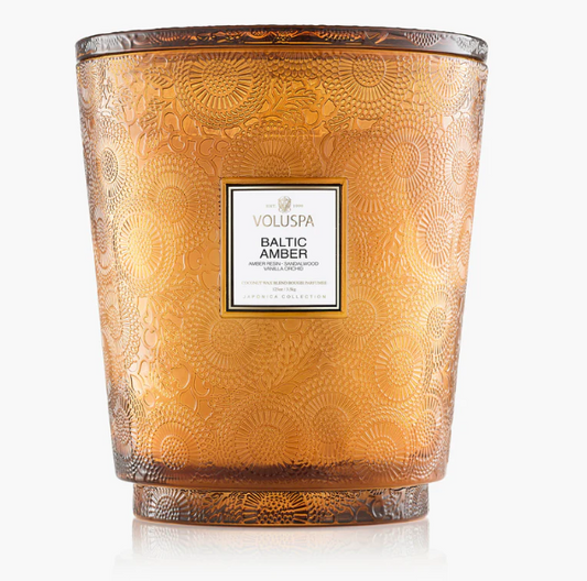 VOLSUPA Baltic Amber 5 Wick Hearth Candle