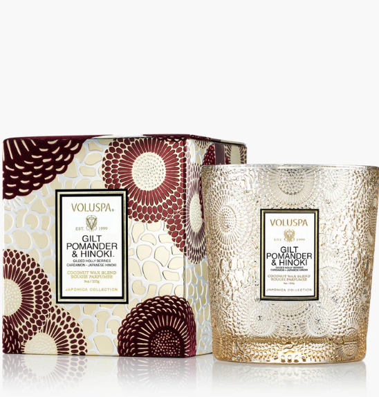 Gilt Pomander & Hinoki Classic Candle