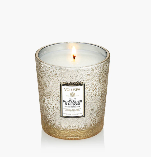 Gilt Pomander & Hinoki Classic Candle