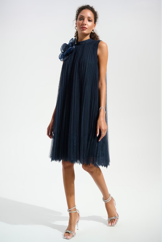 Joseph Ribkoff High-neck A-line Dress