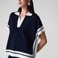 Joseph Ribkoff Striped Casual V-neck Pullover