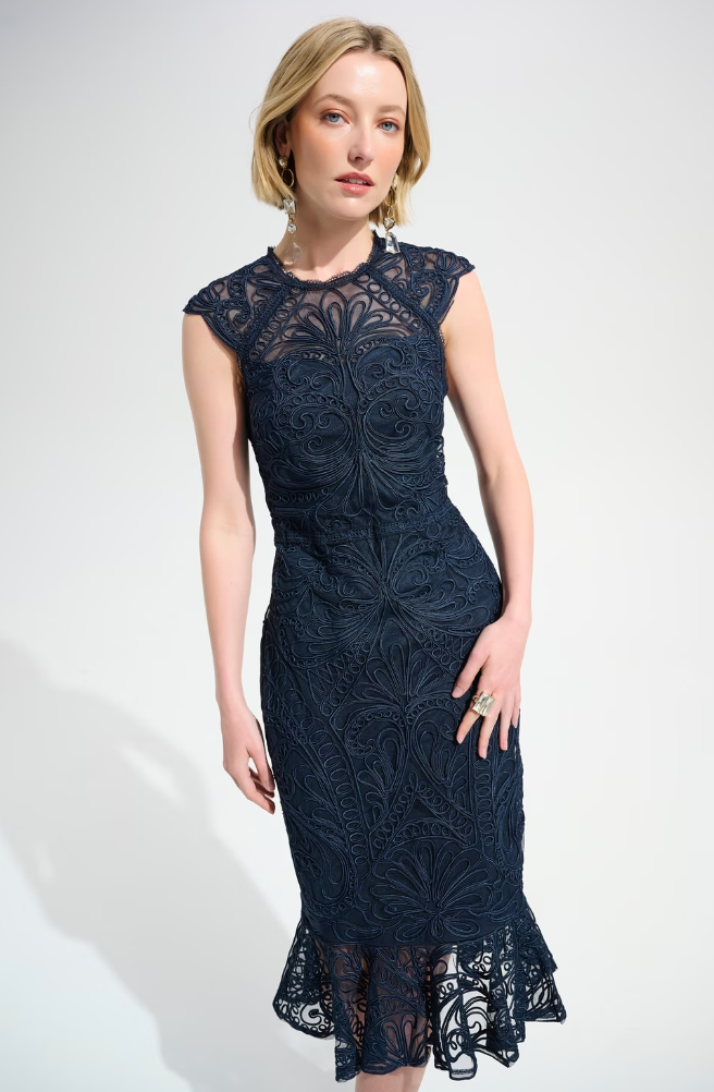 Joseph Ribkoff Floral Knee-length Dress