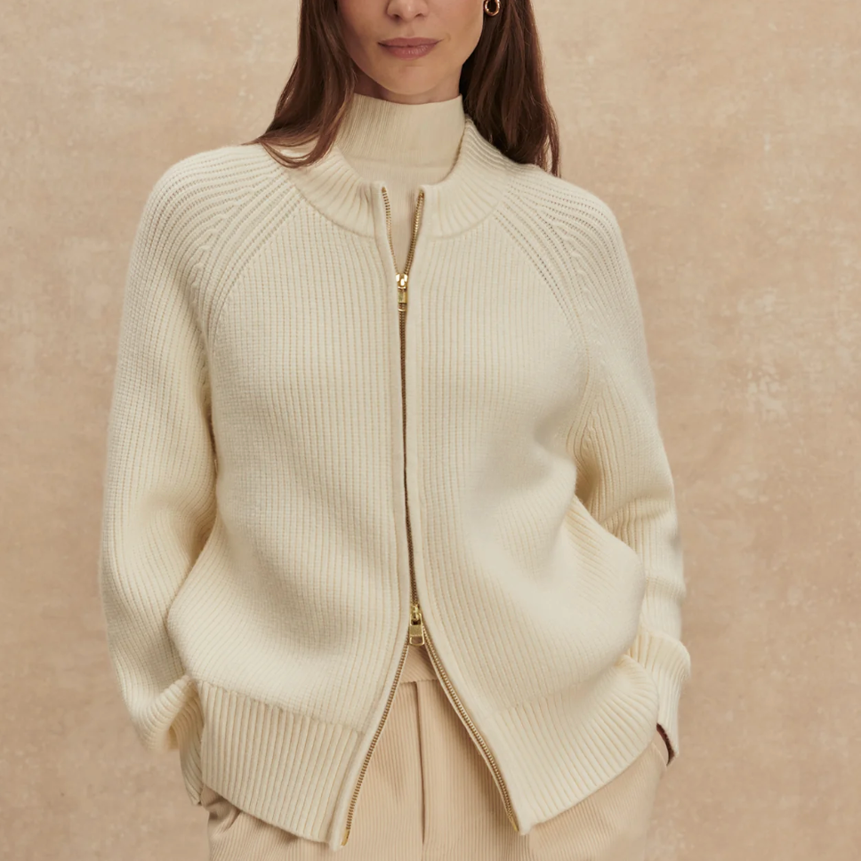 Varley Milo Zip-Through Knit Jacket