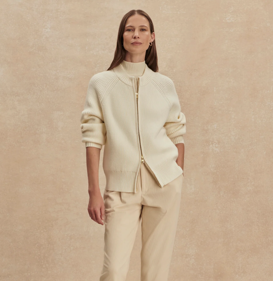 Varley Milo Zip-Through Knit Jacket