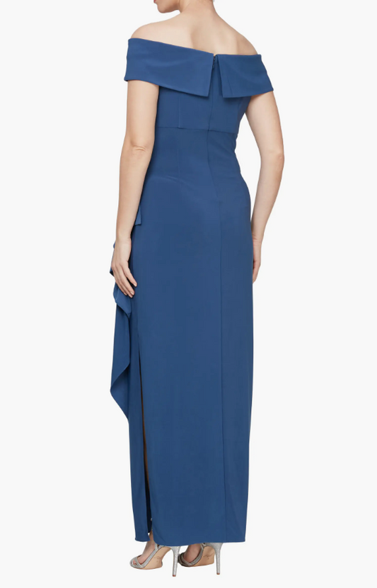 Alex Evenings Nora Off The Shoulder Matte Jersey Dress