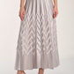 Frank Lyman Elegant Chevron Pleated Skirt