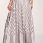 Frank Lyman Elegant Chevron Pleated Skirt