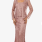 Soulmates Silk Beaded Handmade Jacket Top and Skirt Set
