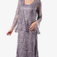 Soulmates C1062 Scallop Hand Crocheted Lace Dress with Jacket Set