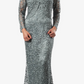 Soulmates Silk Beading Reversible Cocktail Dress with Jacket Set
