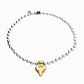 UNO de 50 Bead necklace with heart detail