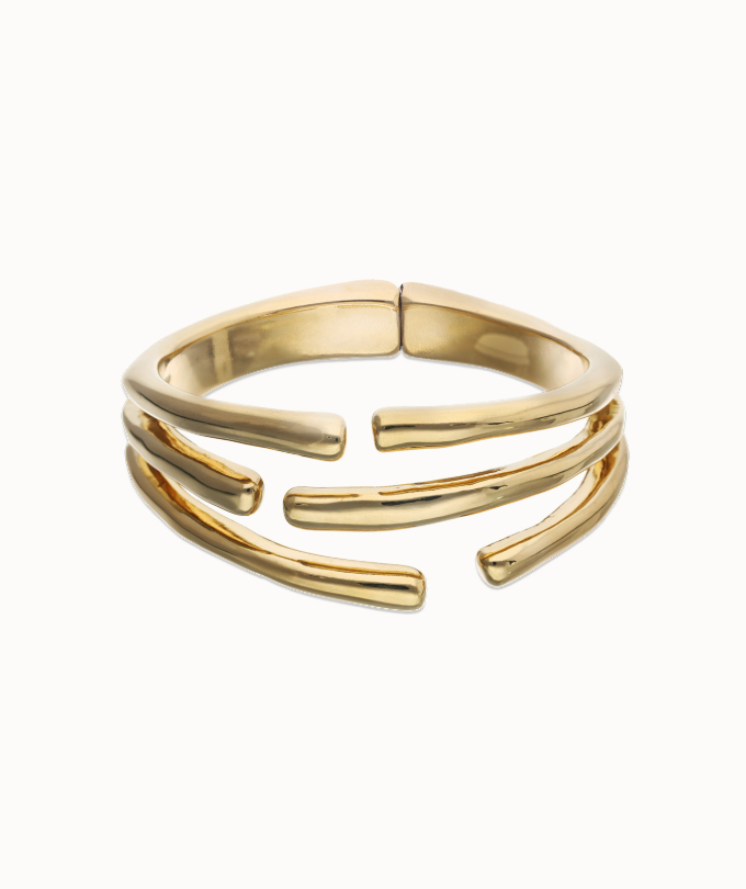 UNO de 50 Bangle bracelet with multiple intertwined organic shapes