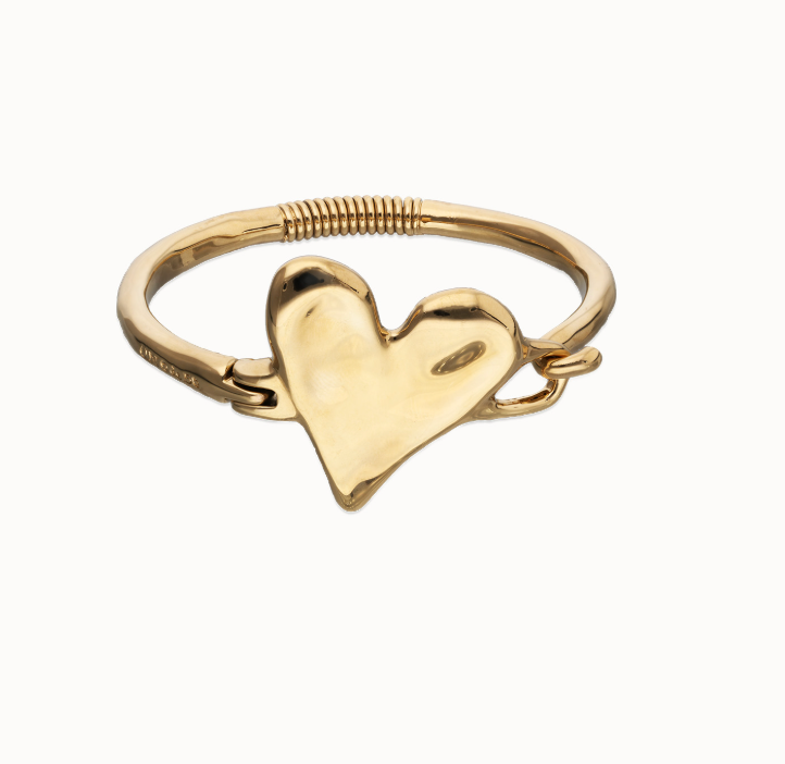 UNO de 50 Semi-rigid bracelet with heart detail