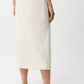 Joseph Ribkoff Bouclé Pencil Skirt With Gold Buttons