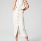 Joseph Ribkoff Bouclé Pencil Skirt With Gold Buttons
