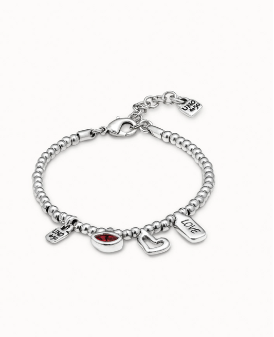 UNO de 50 Beaded bracelet with charms