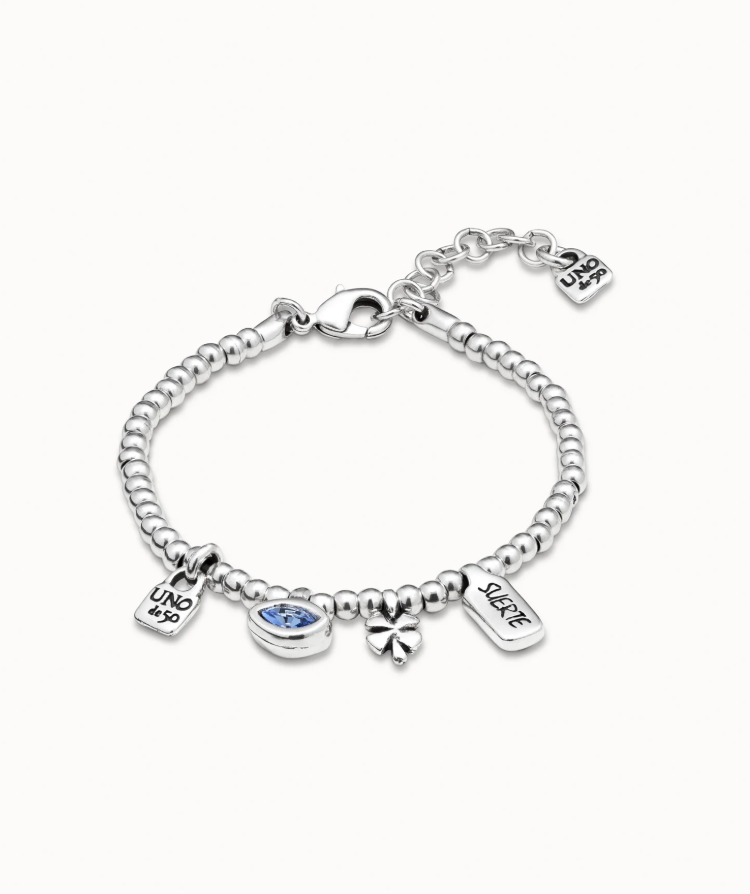 UNO de 50 Beaded bracelet with charms