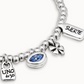 UNO de 50 Beaded bracelet with charms