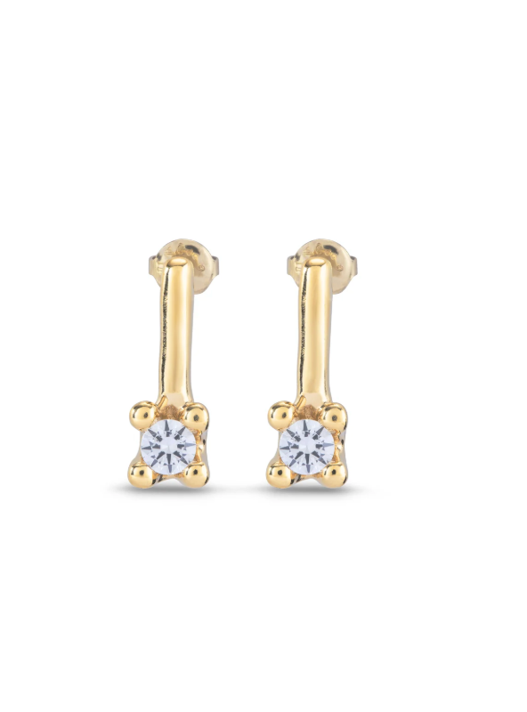 UNO de 50 Drop earrings with blue cubic zirconia