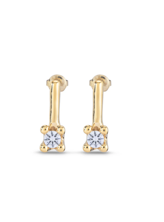 UNO de 50 Drop earrings with blue cubic zirconia