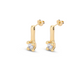 UNO de 50 Drop earrings with blue cubic zirconia