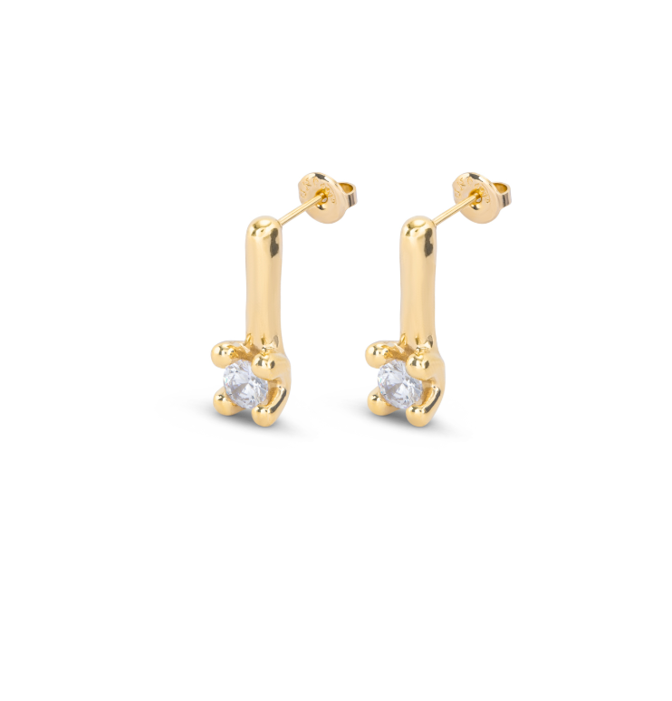 UNO de 50 Drop earrings with blue cubic zirconia