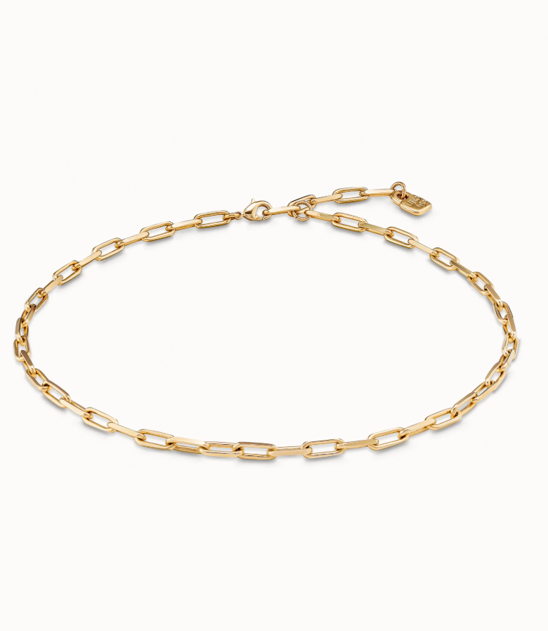 UNO de 50 Short link chain charm necklace