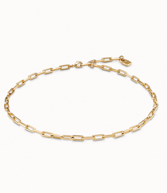 UNO de 50 Short link chain charm necklace