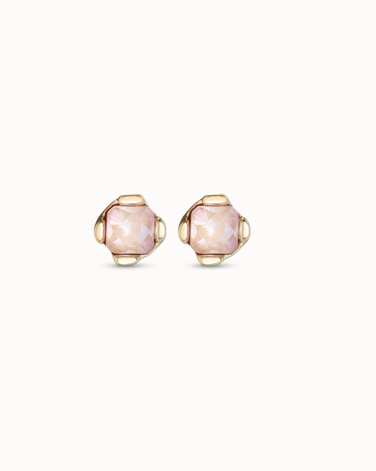 UNO de 50 Stud earrings with pink crystal