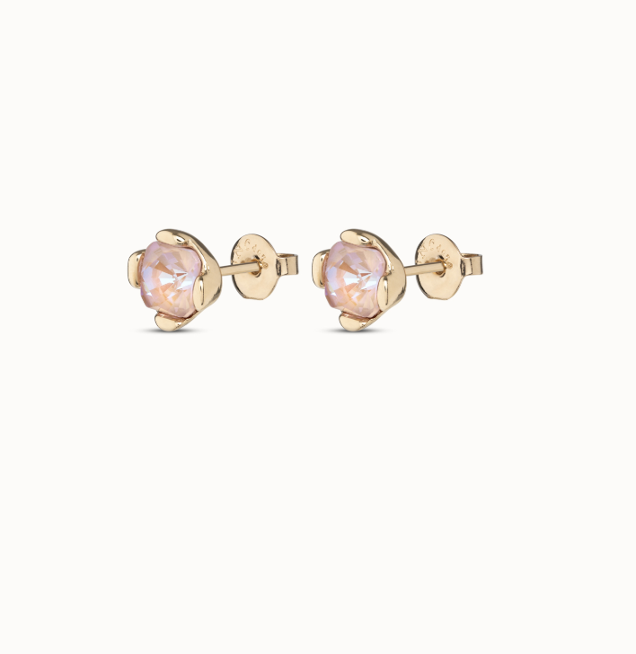 UNO de 50 Stud earrings with pink crystal
