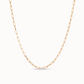 UNO de 50 Long link chain charm necklace
