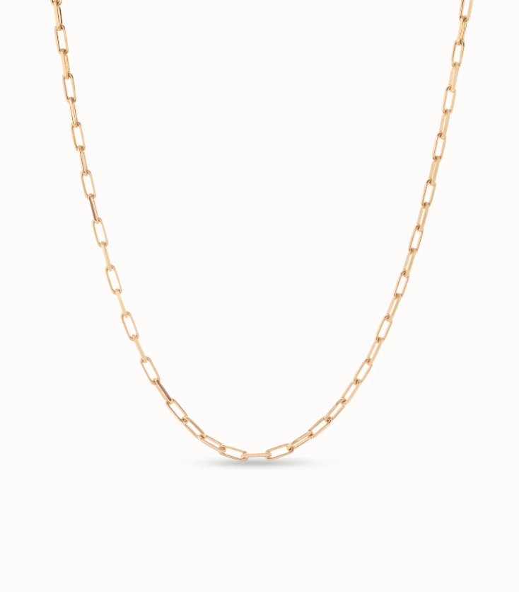 UNO de 50 Long link chain charm necklace