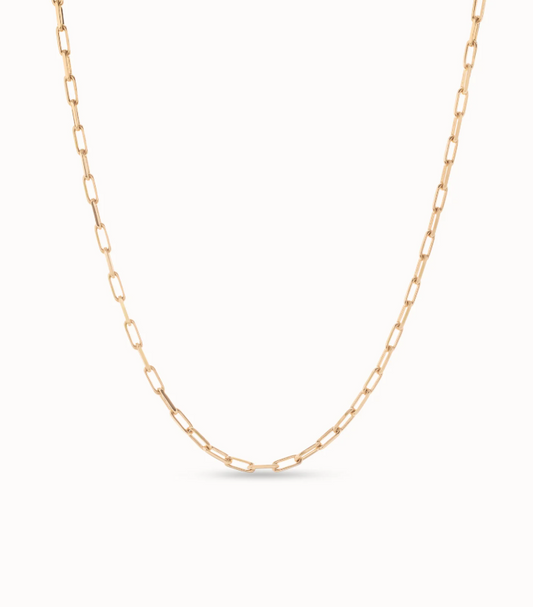 UNO de 50 Long link chain charm necklace